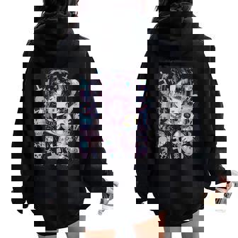 Anime Girl Goth Bunny Cute E-Girl Gothic Outfit Grunge Women Oversized Hoodie Back Print - Thegiftio