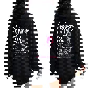 Anime Ragazza Definizione Anime Echizzi Felpa con cappuccio oversize da donna con stampa posteriore - Novitaregali