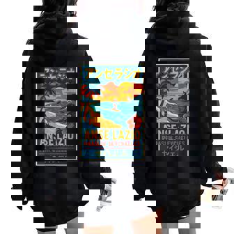 ANSE Lazio Praslin Seychelles Travel Symbol Beach Surf Fun Women Oversized Hoodie Back Print | Mazezy