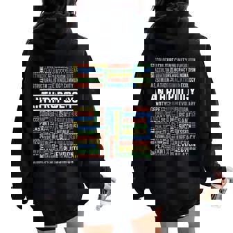 Antropologia Per Le Donne Felpa con cappuccio oversize da donna con stampa posteriore - Novitaregali