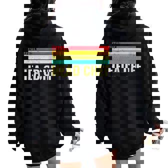 Apprentice Chef Future Head Chef Cooking Women Oversized Hoodie Back Print | Mazezy