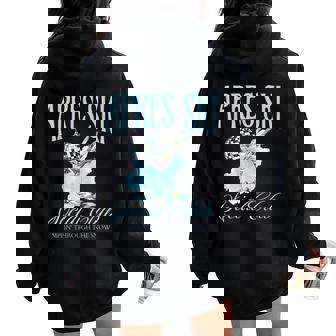 Apres Ski Social Club Drinking Party Winter Sport Top Women Oversized Hoodie Back Print | Seseable FR