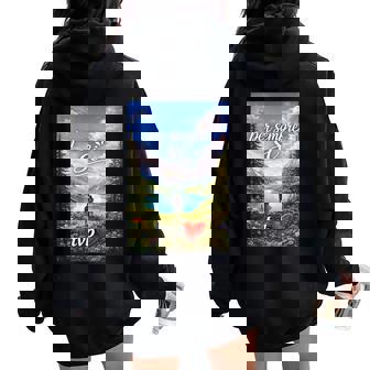 Arte Digitale Romantica Felpa con cappuccio oversize da donna con stampa posteriore - Novitaregali