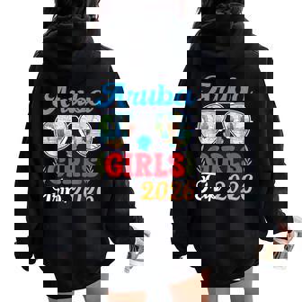 Aruba Girls Trip Beach Vacation Travel In 2026 Best Friends Women Oversized Hoodie Back Print | Mazezy