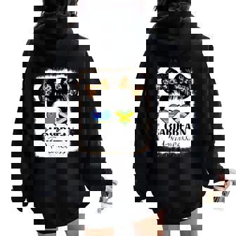 Aruba And Jamaica Girl Half Aruban Half Jamaican Heritage Tank Top Women Oversized Hoodie Back Print | Mazezy