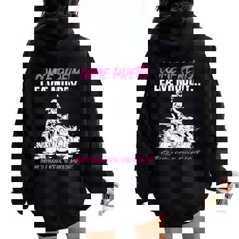 ATV Four Wheel Come Pretty Leave Muddy Real Girls Adventure Tank Top Women Oversized Hoodie Back Print | Mazezy