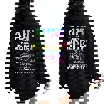 Aunt And Nephew Best Friends For Life Matching Aunt Nephew Women Oversized Hoodie Back Print - Thegiftio