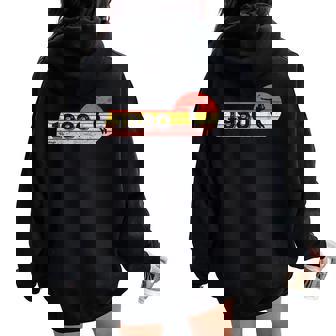 Badminton-Player Born 1980 Birthday Vintage Women Badminton Women Oversized Hoodie Back Print | Mazezy