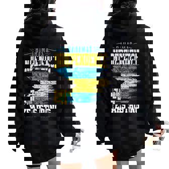 Bahamas Independence Day Bahamas 50th Celebration Women Kids Men Women Oversized Hoodie Back Print | Mazezy
