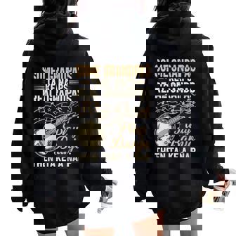 Banjo Grandpa Quote Music For Bluegrass Lovers Women Oversized Hoodie Back Print | Mazezy