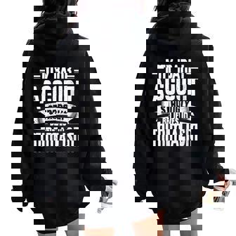 My Bank Account Strongly Believes In Minimalism Banker Women Oversized Hoodie Back Print | Mazezy