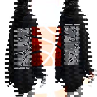 Basketball Motivational Apparel Boys Girls Believes Achieves Women Oversized Hoodie Back Print | Mazezy