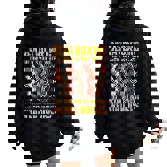 Beatbox Music Old School Rap Microphone Beatboxer Women Oversized Hoodie Back Print | Mazezy