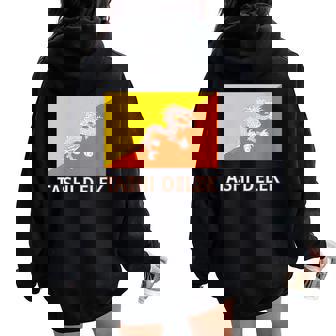 Bhutan Flag Tashi Delek Good Luck Women Oversized Hoodie Back Print | Mazezy