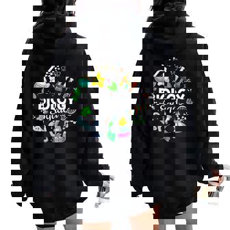 Biology Squad Science Teacher Student Biologist Women Oversized Hoodie Back Print - Thegiftio