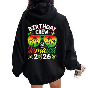Birthday Crew Jamaica 2026 Family Reunion & Girls Trip Women Oversized Hoodie Back Print - Thegiftio UK