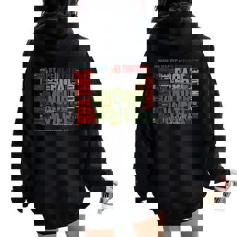 Boating Fishing Cloud Word Art Boat Lover Sailor Women Oversized Hoodie Back Print | Mazezy