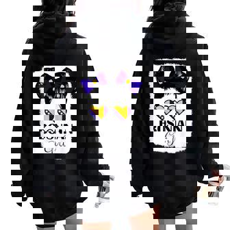 Bosnian Girl Bosnia Hercegovina Flag Roots Pride Heritage Tank Top Women Oversized Hoodie Back Print | Mazezy