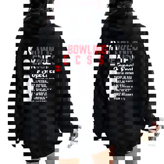 My Bowling Excuses Bowler Bowling For Women Men Tee Tank Top Women Oversized Hoodie Back Print - Monsterry