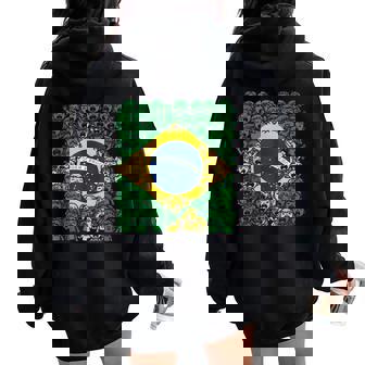 Brazil Flag Kids Unity Boys Girls Patriotic Art Tank Top Women Oversized Hoodie Back Print | Mazezy