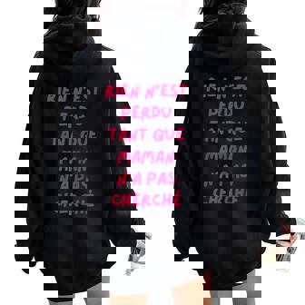 Cadeau D Anniversaire Pour Maman Humour Drole Rigolo Sweat à capuche oversize pour femme avec imprimé dans le dos - Cadeauxyz