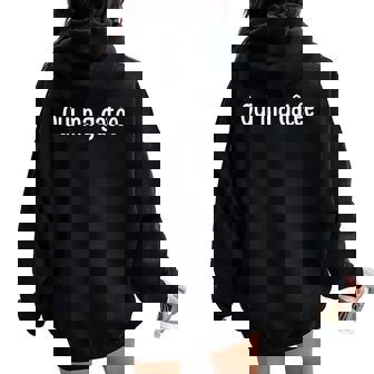 Cadeau Drole Marseille Humour Homme Merseillais Amusant Sweat à capuche oversize pour femme avec imprimé dans le dos - Cadeauxyz