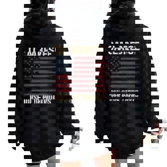 CALABRESE Last Name Surname American Flag Family Women Kids Men Women Oversized Hoodie Back Print | Mazezy