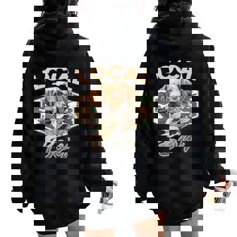 Camo Southern Local Boy Labrador Duck Hunting Outdoor Nature Women Oversized Hoodie Back Print | Seseable CA