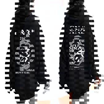 Cannae Antigua Batalla Roma Cartago Women Oversized Hoodie Back Print - Regaloses