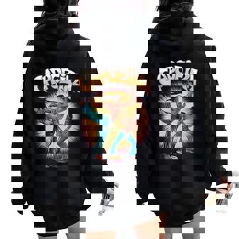 Capoeira Martial Arts Silhouettes Women Oversized Hoodie Back Print | Mazezy