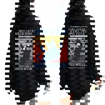 Cat Pew Madafakasintage Crazy Cat Nuevo Gráfico Divertido Cuello Women Oversized Hoodie Back Print - Regaloses