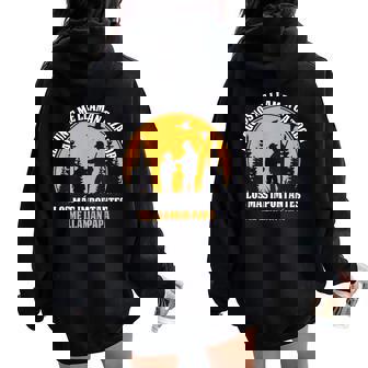 Cazador Cazar Más Importantes Me Llaman Papá Caza Women Oversized Hoodie Back Print - Regaloses