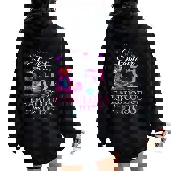 Chapter 51 Fabulous Since 1975 51St Birthday Girls Women Oversized Hoodie Back Print | Mazezy