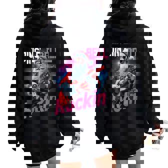 Christmas Music Lovers Santa Jingle Bell Rock Trending Women Oversized Hoodie Back Print | Mazezy