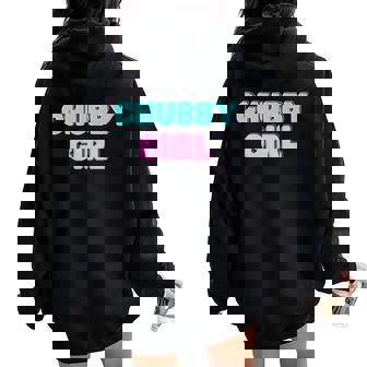 Chubby Girl 長袖tシャツ レディース オーバーサイズ パーカー バックプリント - Kawaiitshirt