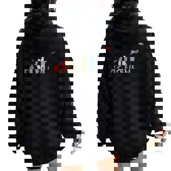 Clay-Skeet Pigeon Shooting Clay-Disc Clay-Pigeons Clay-Skeet Women Oversized Hoodie Back Print | Mazezy