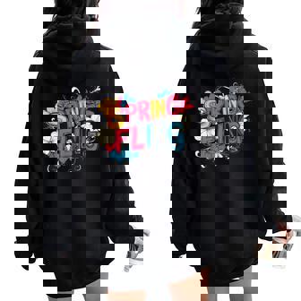 Colorful Spring Fling Costume For Man And Woman Women Oversized Hoodie Back Print | Seseable FR