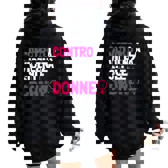 Contro Laiolenzaulle Donne Felpa con cappuccio oversize da donna con stampa posteriore - Novitaregali