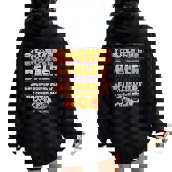 Cookie Dealer Certified By The Gingerbread Cookie Baker Women Oversized Hoodie Back Print | Seseable UK