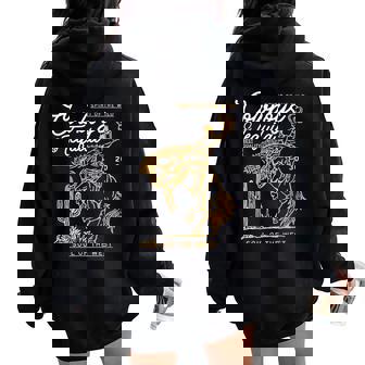 Cowboys And Tequila Country Rodeo Vintage Horse Riding Texas Women Oversized Hoodie Back Print - Thegiftio