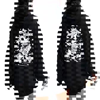 Cozyeason Duck かわいい 秋 パンプキン スパイス 秋 コーヒー 長袖tシャツ レディース オーバーサイズ パーカー バックプリント - Kawaiitshirt