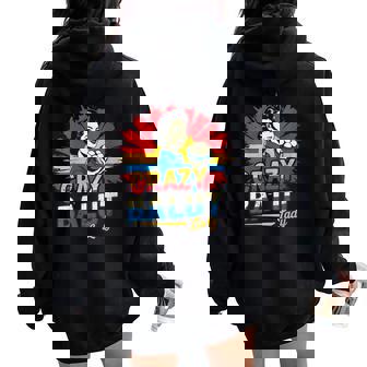 Crazy Balut Lady Philippines Women Oversized Hoodie Back Print | Mazezy