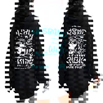 Cruising Partners Cruise Ship Vacation Husband Wife Couple Women Oversized Hoodie Back Print | Mazezy