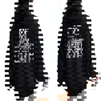 Cut From A Different Cloth Urban Hip Hop Women Oversized Hoodie Back Print | Seseable UK