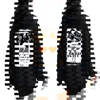 Cute Basketball Girl Bleached Leopard Basketball Girls Teens Tank Top Women Oversized Hoodie Back Print | Mazezy