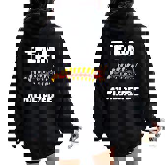 Cute Insect Centipede Minimalist Simple Team Millipede Women Oversized Hoodie Back Print | Mazezy