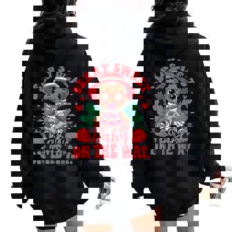 Cute Little Black Baby Shower Girl Sweet Berry Baby Women Oversized Hoodie Back Print | Seseable UK