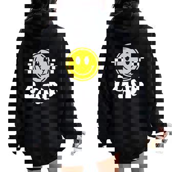 Dada One Happy Dude Birthday Theme 1St Family Matching Mom Women Oversized Hoodie Back Print | Seseable FR