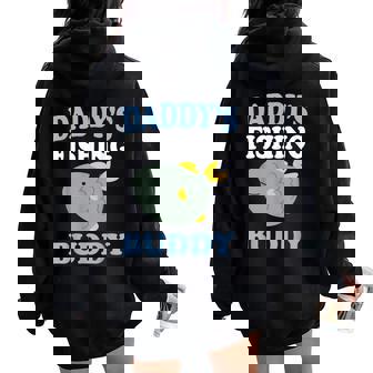 Daddy's Fishing Buddyon Daughter ギフトtシャツ レディース オーバーサイズ パーカー バックプリント - Kawaiitshirt