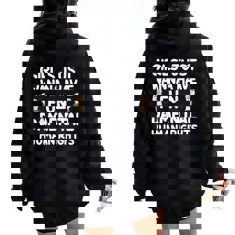 Derechos Humanos Es Femeninismo Regalo Femeninista Women Oversized Hoodie Back Print - Regaloses